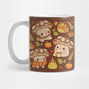 Mushroom and froggie fall Mug